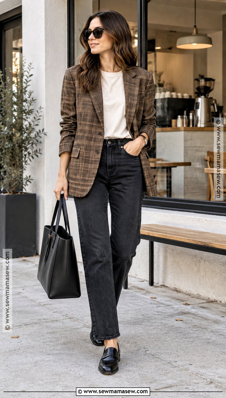 Casual Fall Blazer And Jeans Outfit - 30 casual fall outfits