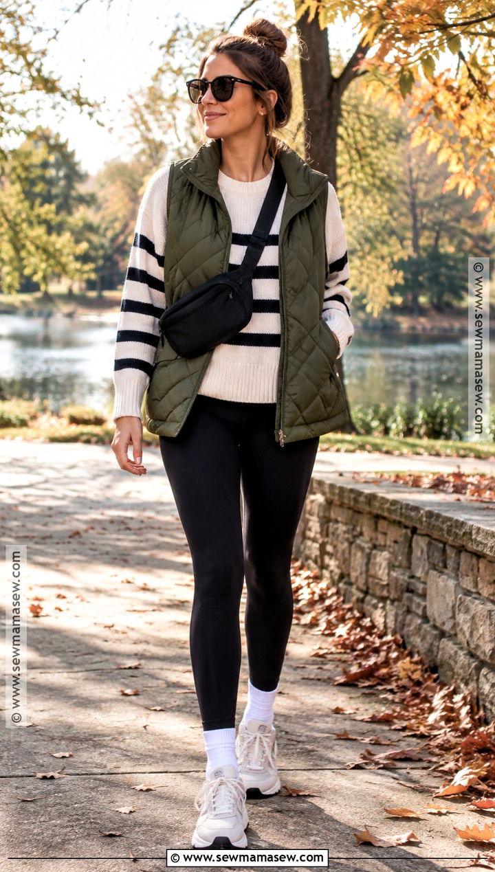 Casual Fall Outfit With Black Leggings - 15 Cute Fall Outfit Ideas Casual