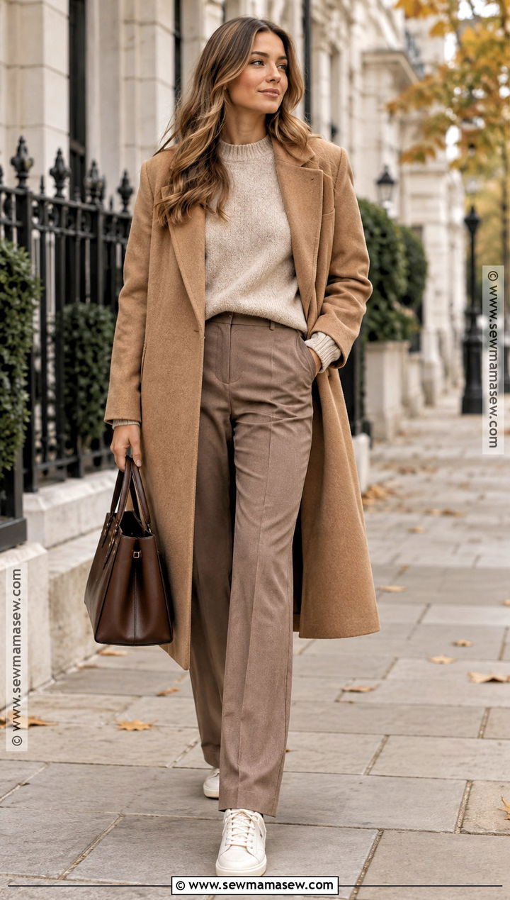 Casual Fall Outfit With Monochrome Knit Layers - 15 casual capsule wardrobe fall ideas 2026