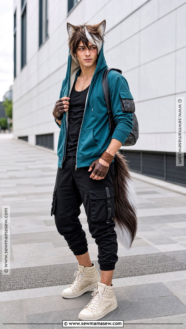 Casual Gorou Cosplay With Hoodie - 30 Gorou Cosplay Ideas