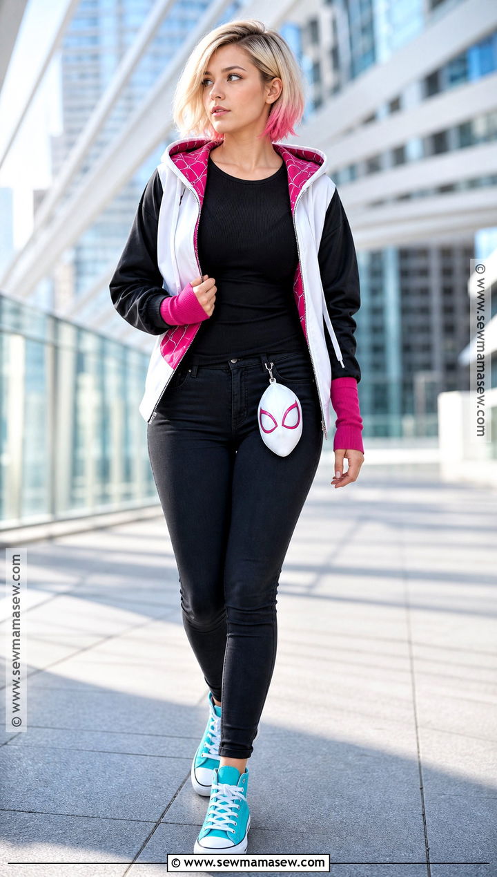 Casual Gwen Stacy Cosplay - 30 spiderwoman cosplay ideas