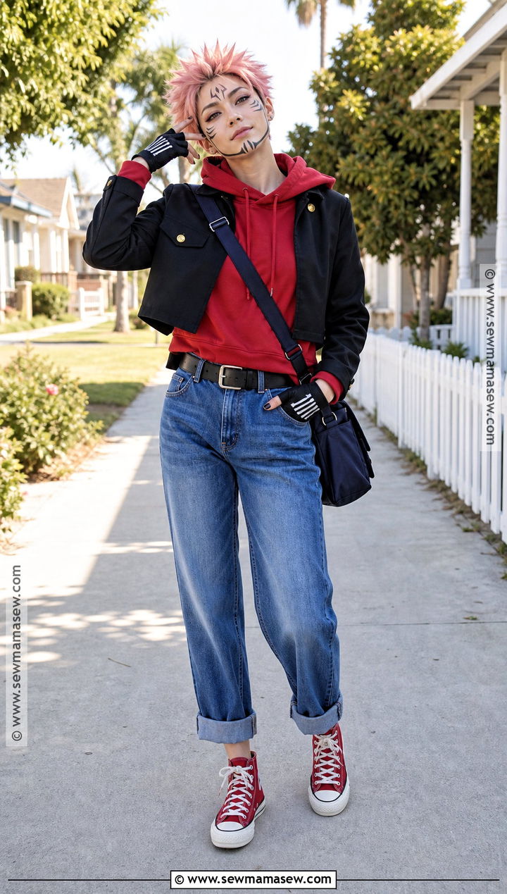Casual Hoodie Sukuna Costume - 30 sukuna costume ideas for females