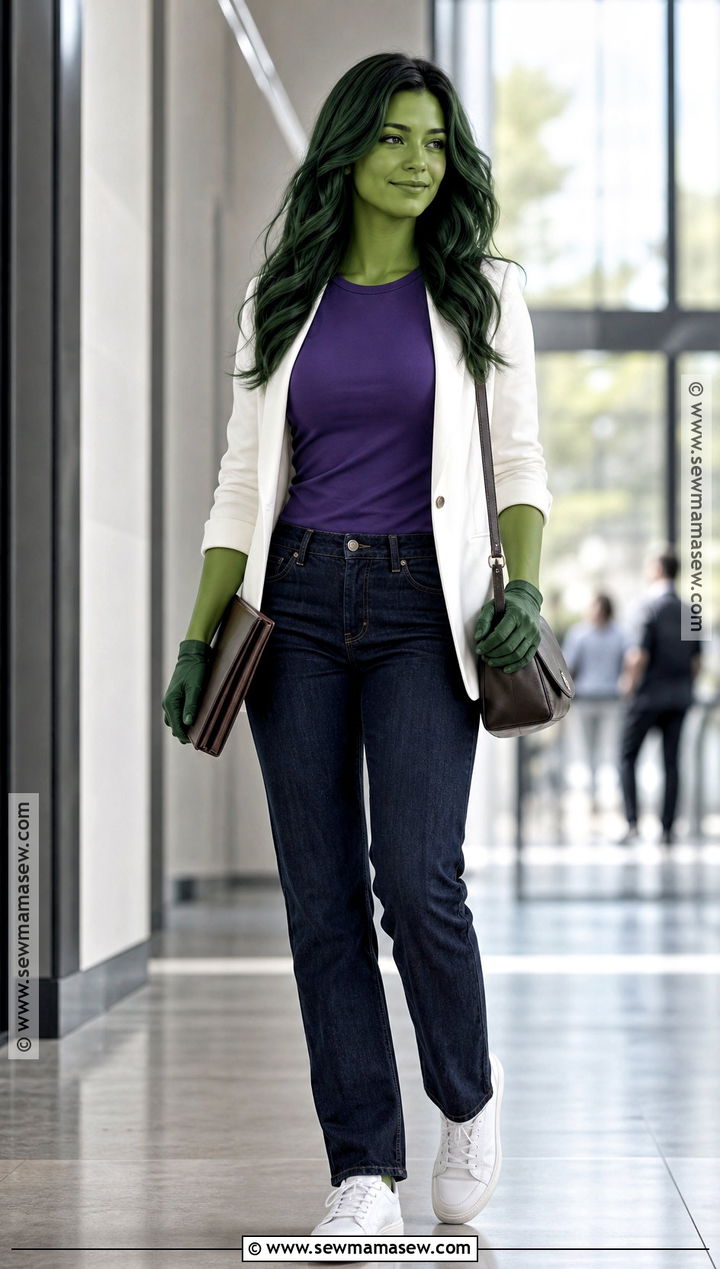 Casual Jeans And Blazer She Hulk Costume - 30 she hulk costume ideas