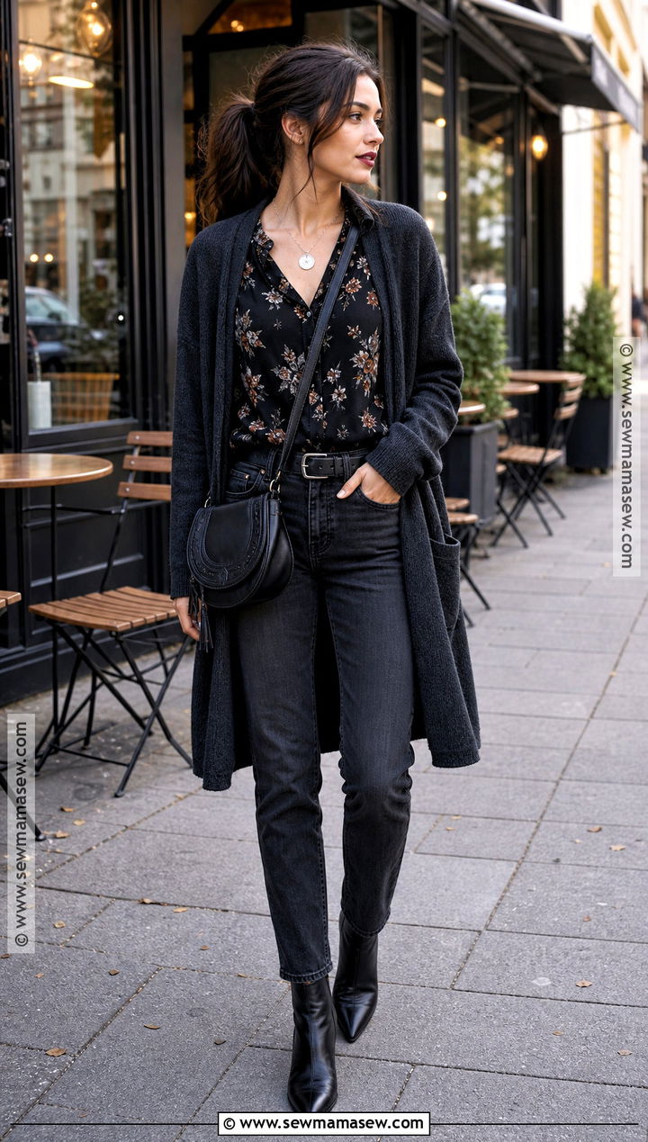 Casual Jeans Witch Outfit - 40 modern witch outfit ideas