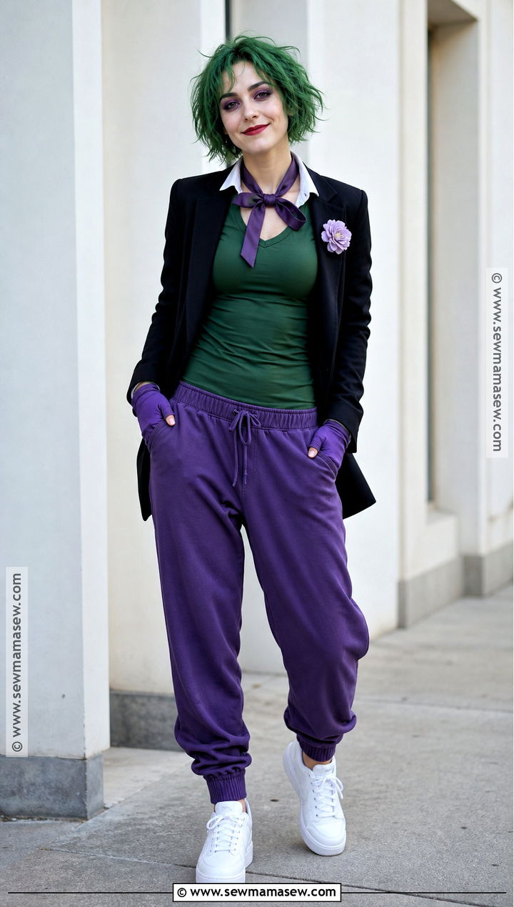 Casual Lady Joker Costume With Sneakers - 35 lady joker costume ideas