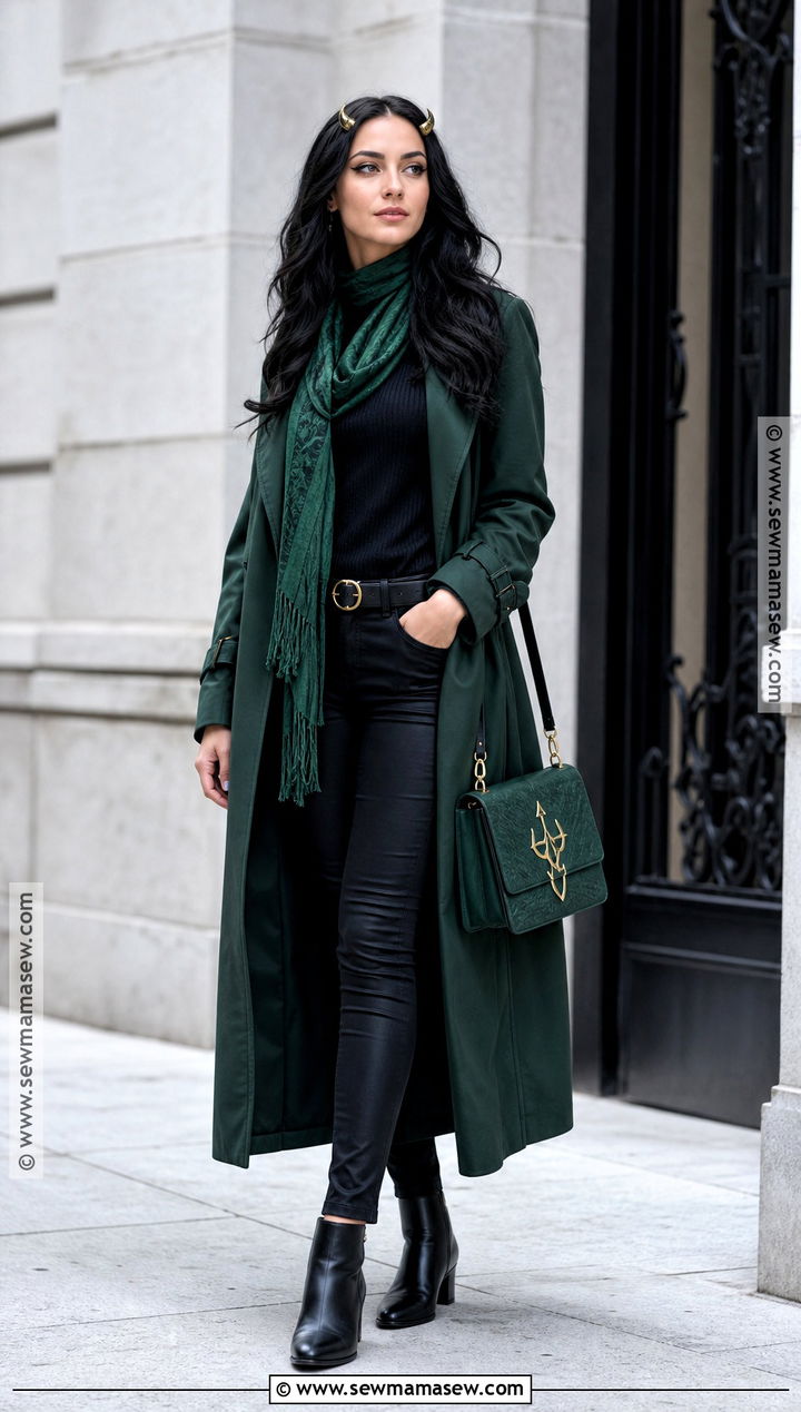 Casual Lady Loki Cosplay With Green Trench Coat - 30 lady loki cosplay ideas