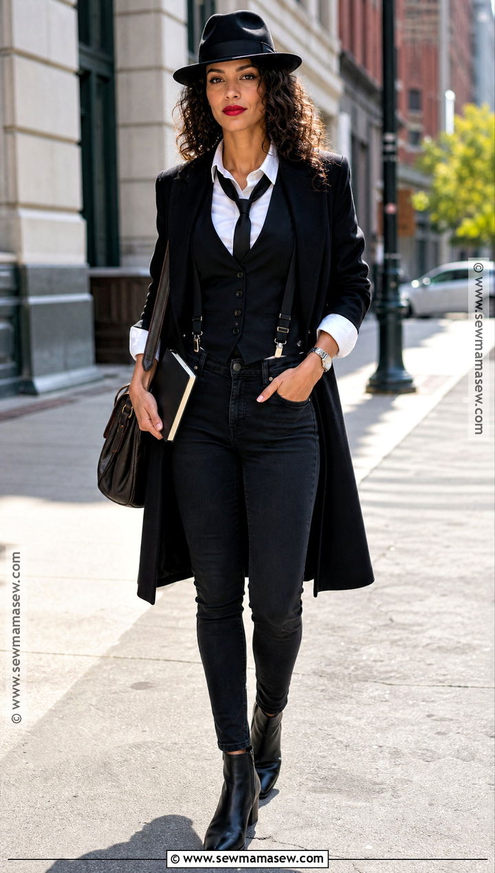 Casual Mafia Boss Costume - 35 Mafia Costume Ideas for Women