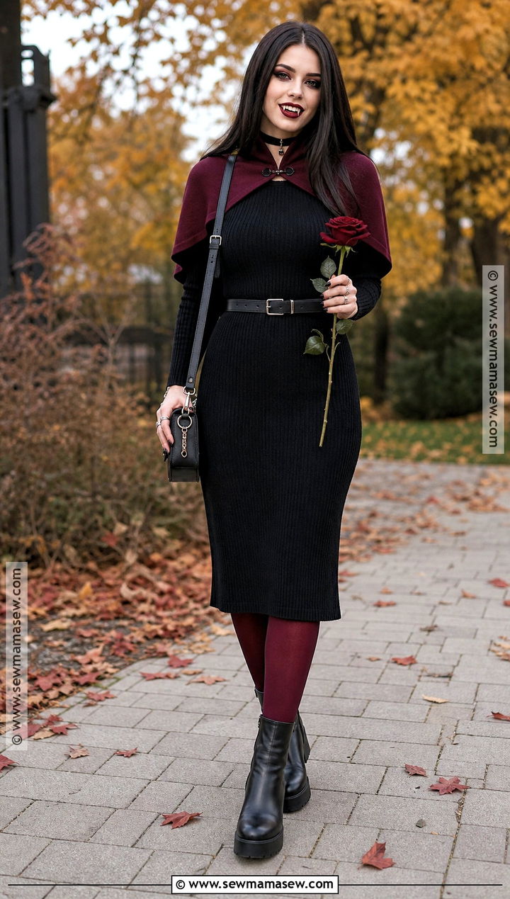 Casual Sweater Vampire Dress - 45 vampire dress ideas