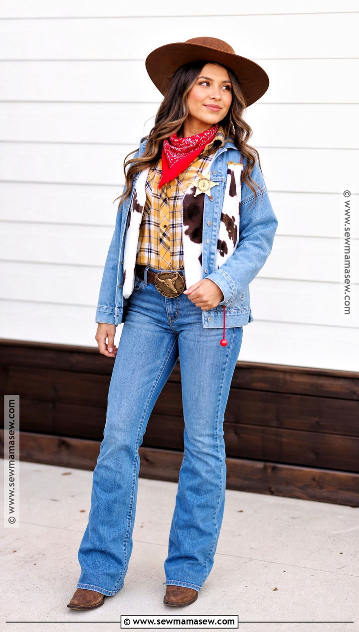 Casual Woody Costume With Denim Jacket - 30 woody costume women's ideas