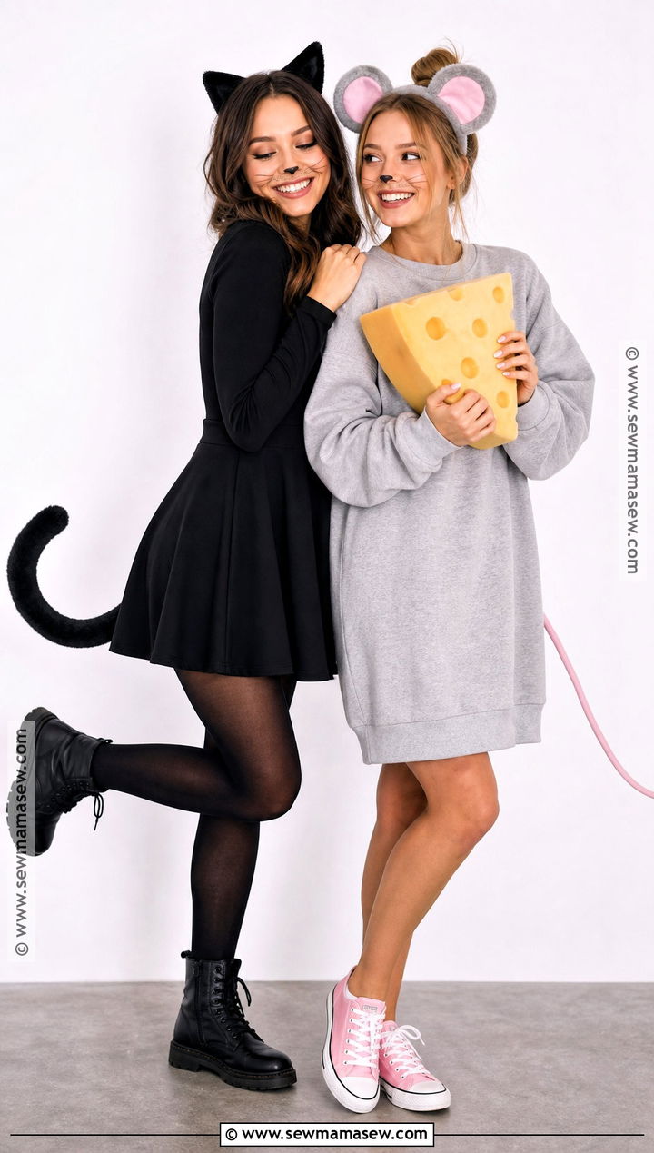 Cat And Mouse BFF Costume - 30 Bff Costume Ideas For 2
