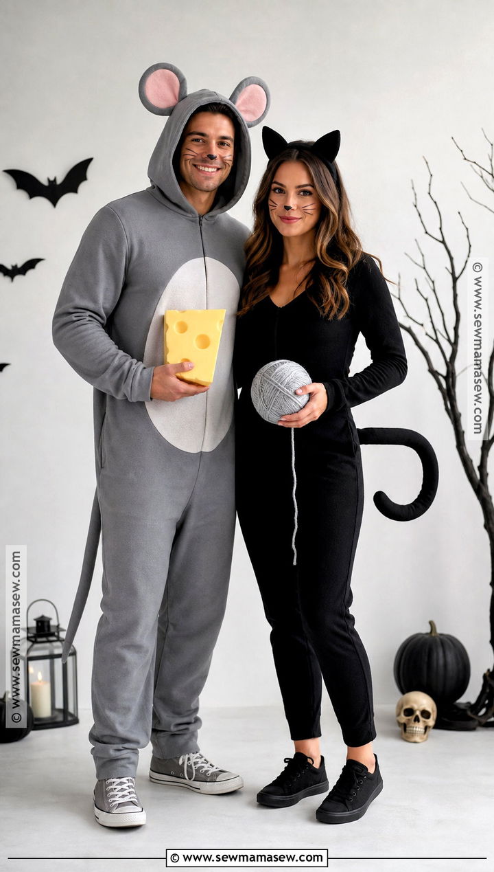 Cat And Mouse Couple Costume - 35 mouse halloween costumes