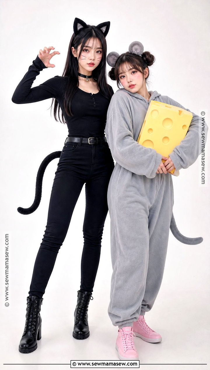Cat And Mouse Duo Costume - 40 halloween costume duo ideas