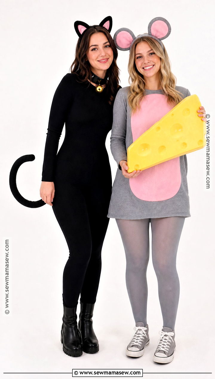 Cat And Mouse Duo Costume - 35 duo halloween costumes cute
