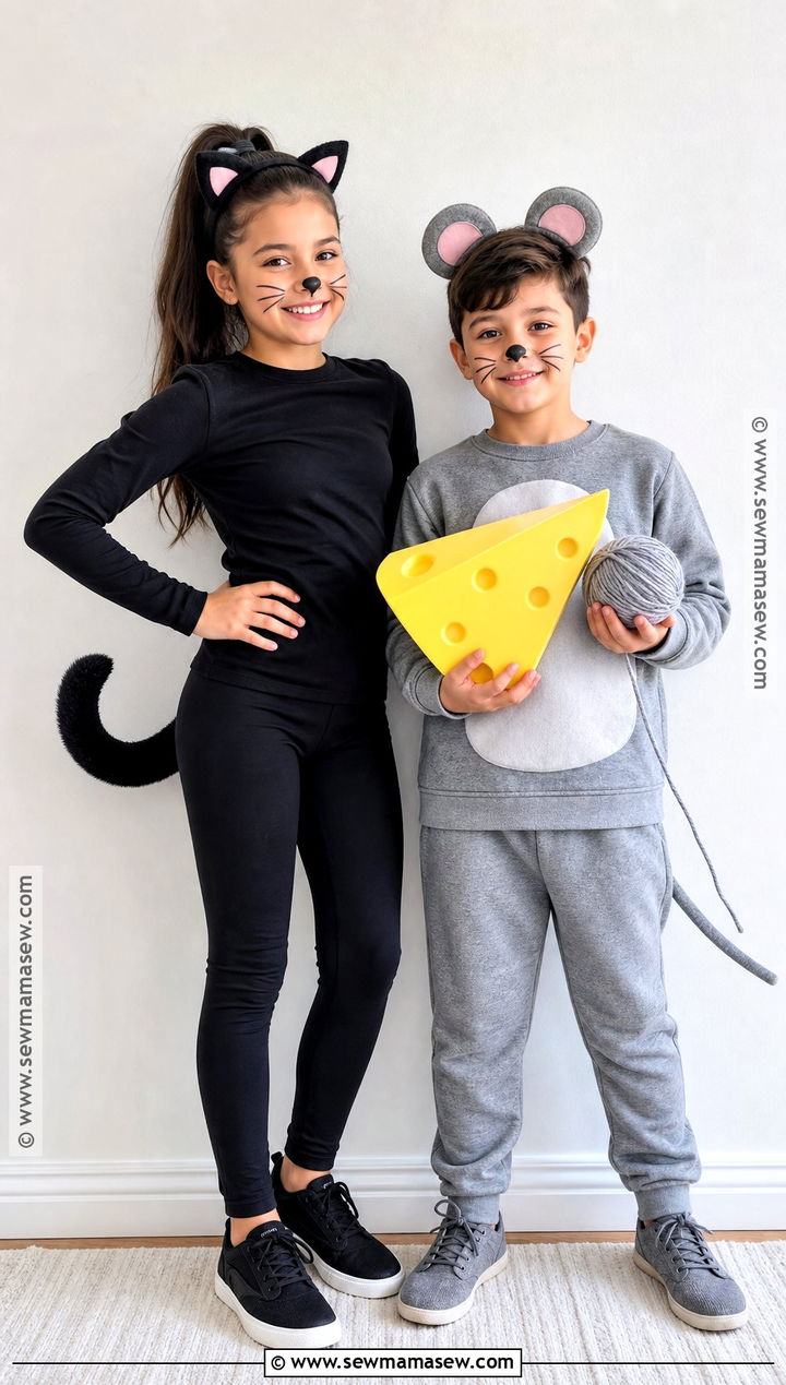Cat And Mouse Sibling Costume - 30 sibling costumes brother sister