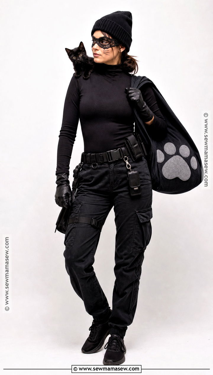 Cat Burglar Costume With Black Beanie - 35 all black costume ideas