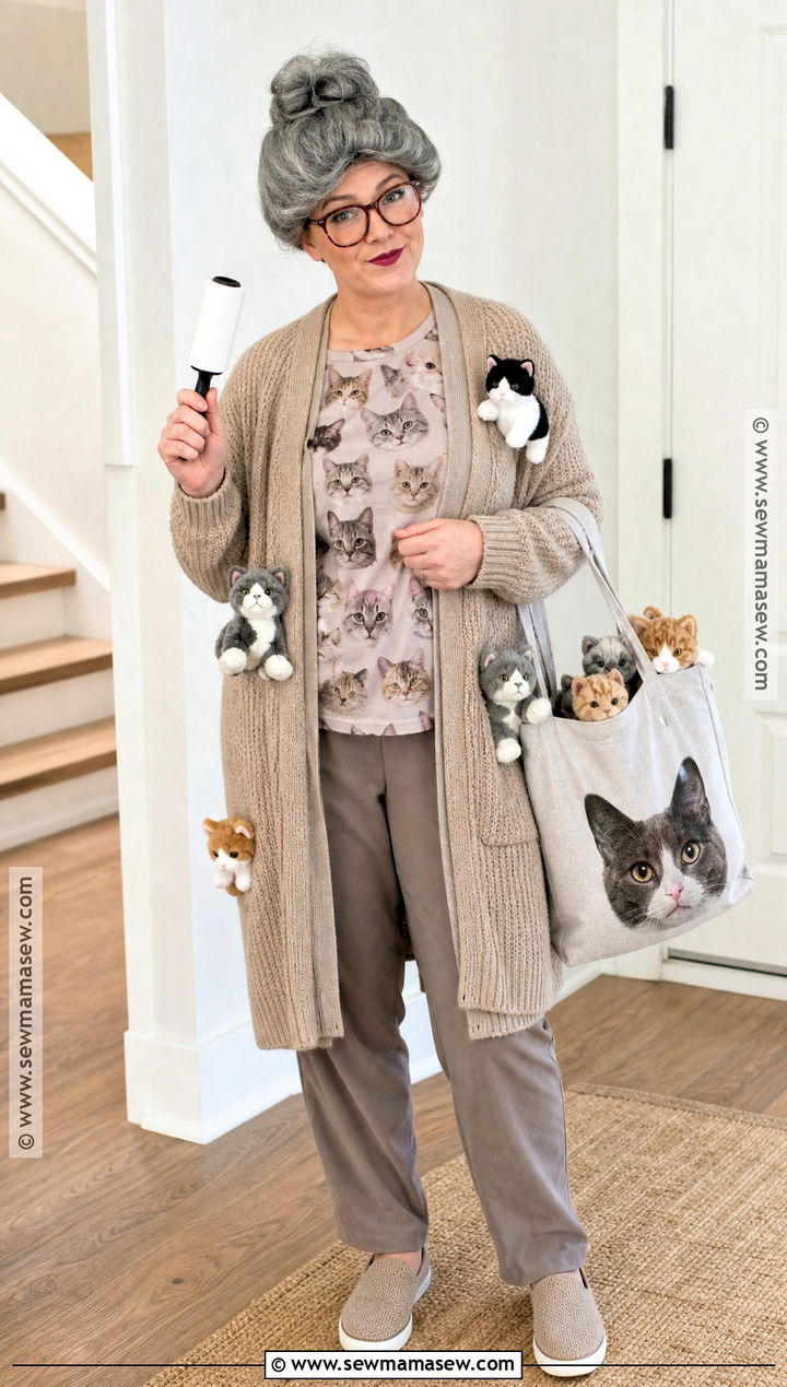 Cat Grandma Costume - 40 old lady costume ideas