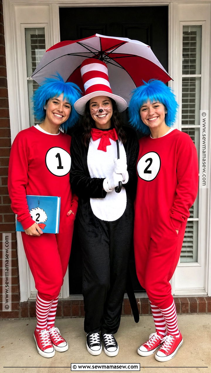 Cat In The Hat And Things Costume - 30 costume ideas for 3 for friends