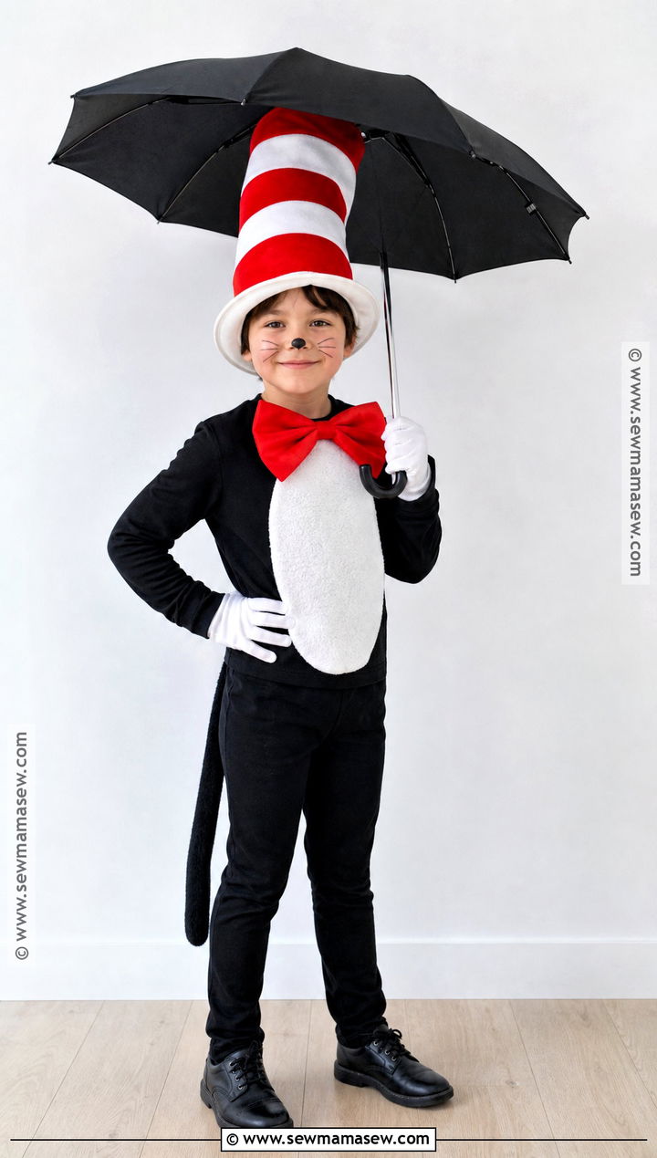 Cat In The Hat Costume - 40 book characters dress up ideas