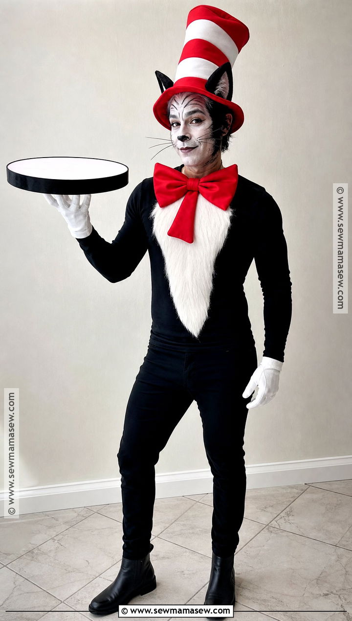 Cat In The Hat Costume With Face Paint - 40 cat in the hat costume ideas