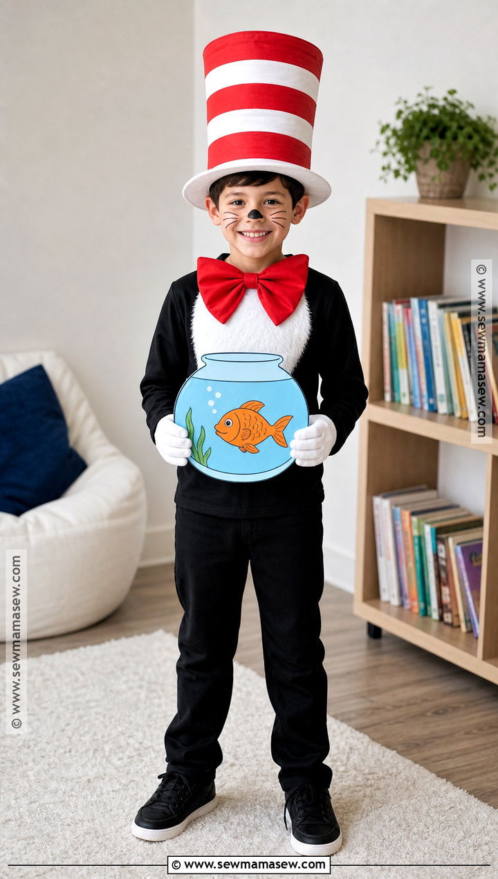 Cat In The Hat Costume With Striped Hat - 30 world book day costumes for boys