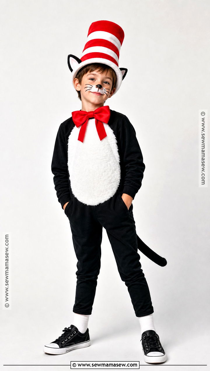 Cat In The Hat Costume With Striped Hat - 45 world book day costumes