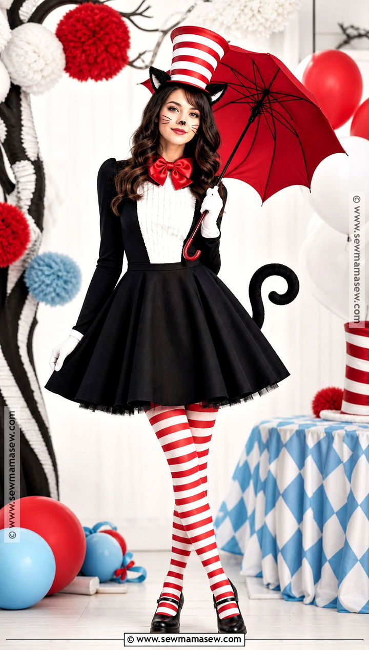 Cat In The Hat Dress Costume - 30 cat and the hat costume ideas