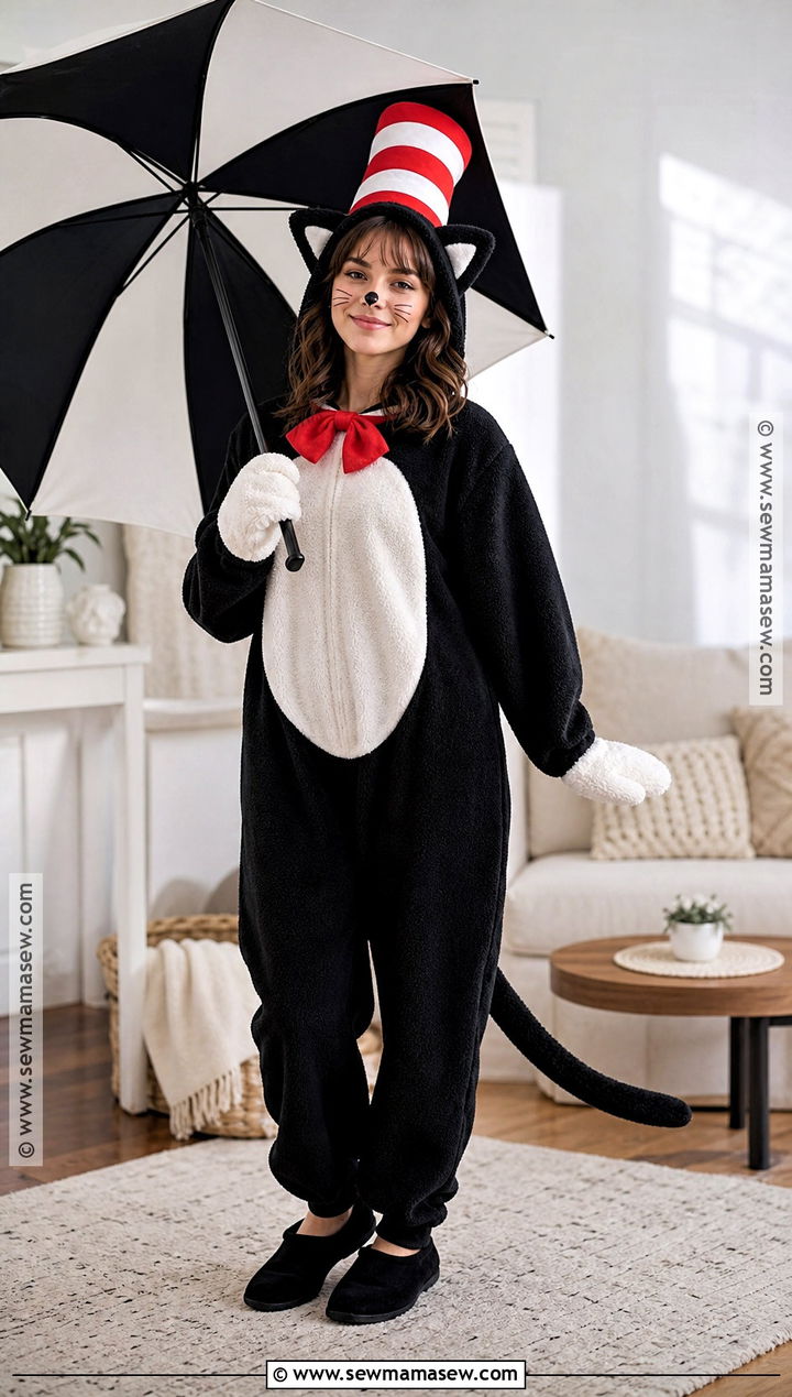 Cat In The Hat Onesie Costume - 30 cat and the hat costume ideas