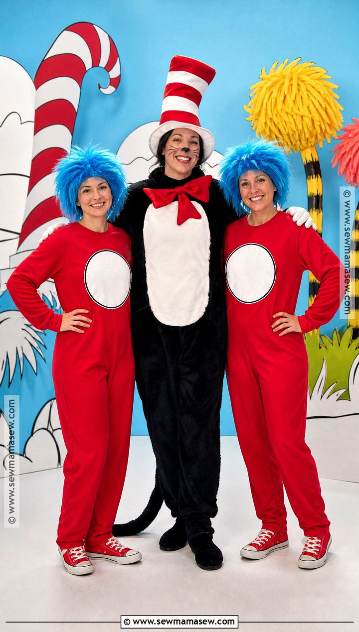 Cat In The Hat Trio Costume - 45 iconic trio halloween costumes