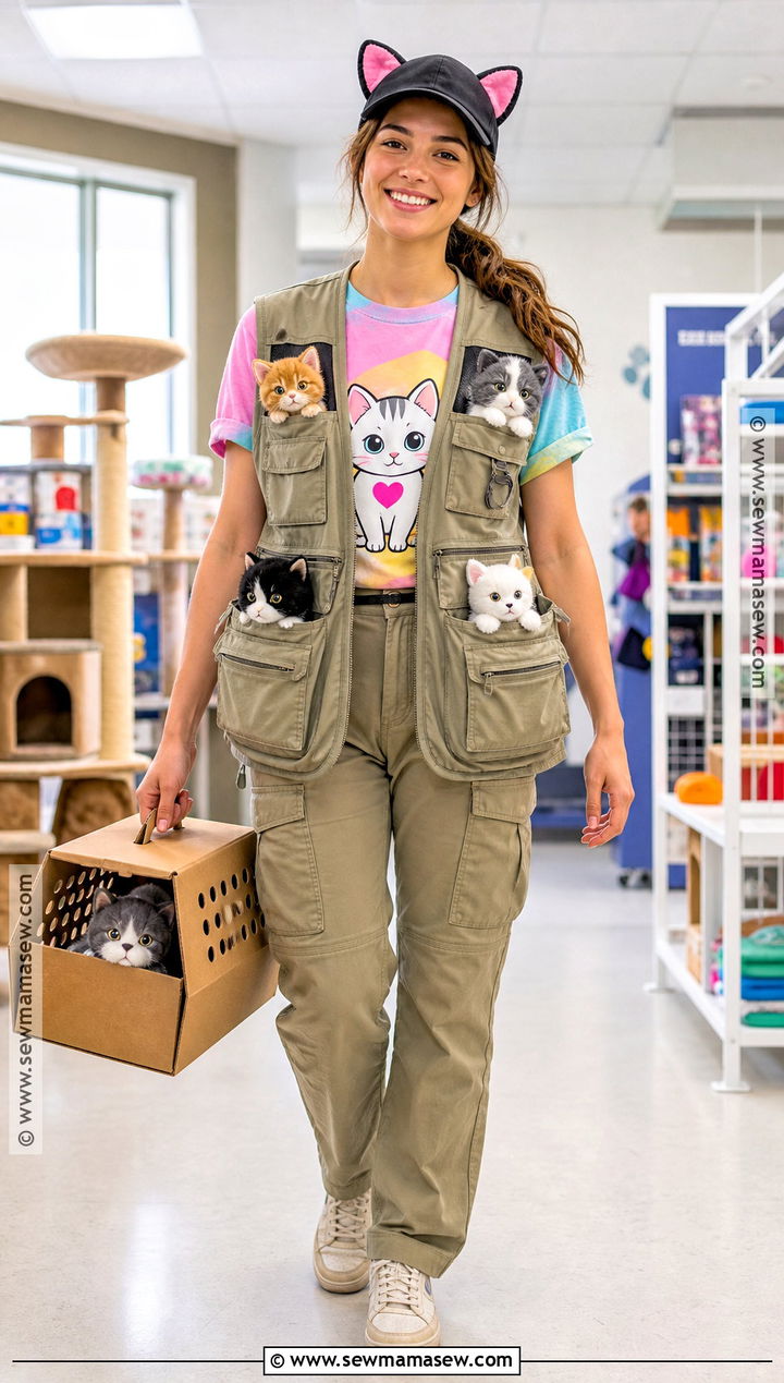 Cat Rescue Volunteer Crazy Cat Lady Costume - 35 crazy cat lady costume ideas