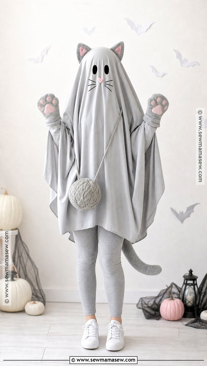Cat Sheet Ghost Costume - 30 Sheet Ghost Costume Ideas