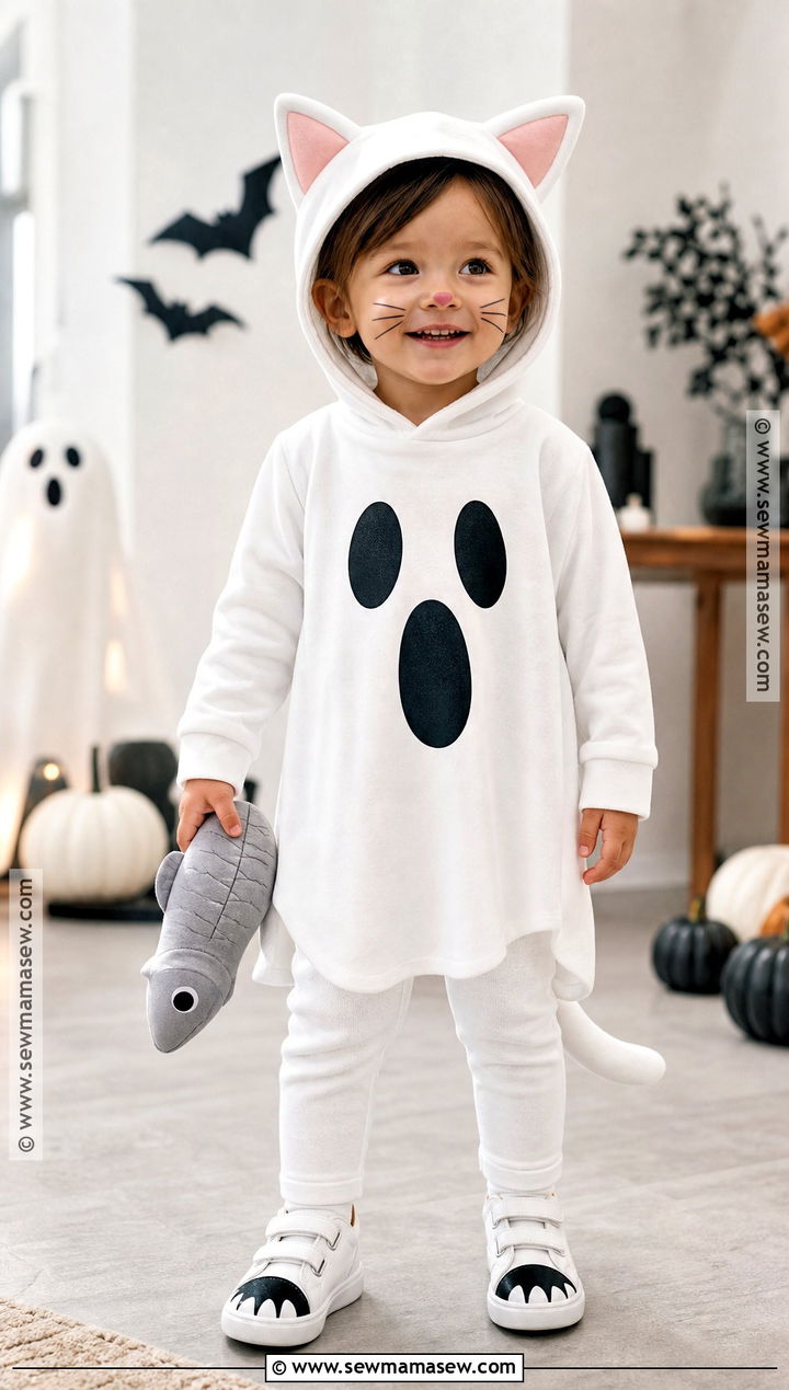 Cat Toddler Ghost Costume - 30 toddler ghost costume ideas