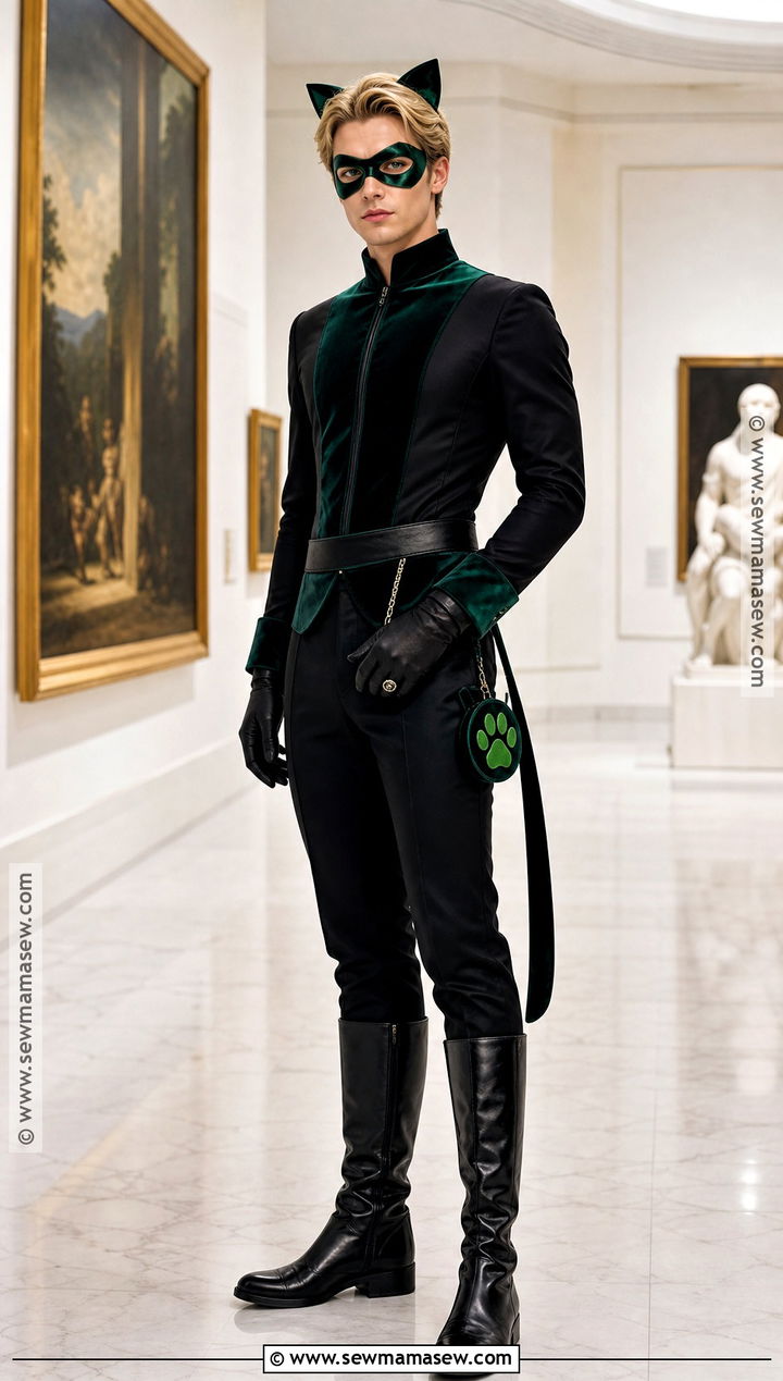 Cat Walker Cosplay With Green Black Suit - 30 Miraculous Cosplay Ideas