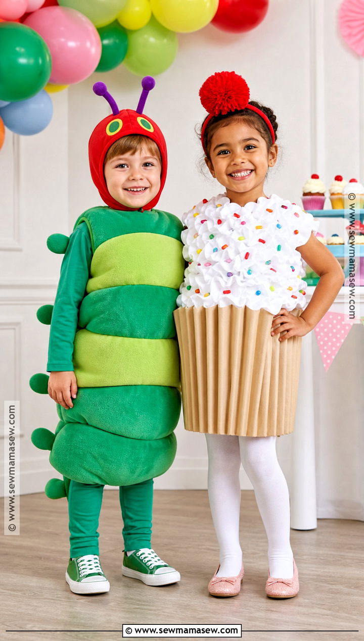 Caterpillar And Cupcake Duo Costume - 30 the very hungry caterpillar costume ideas