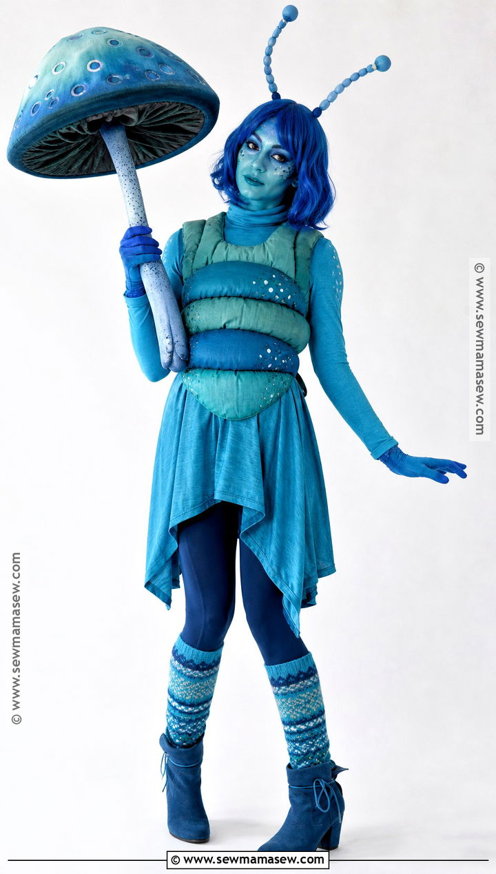 Caterpillar Costume With Blue Layers - 35 alice in wonderland costume ideas