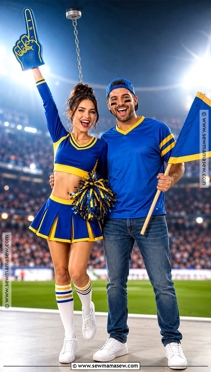 Ceiling Fan And Sports Fan Costume - 35 clever couples halloween costumes