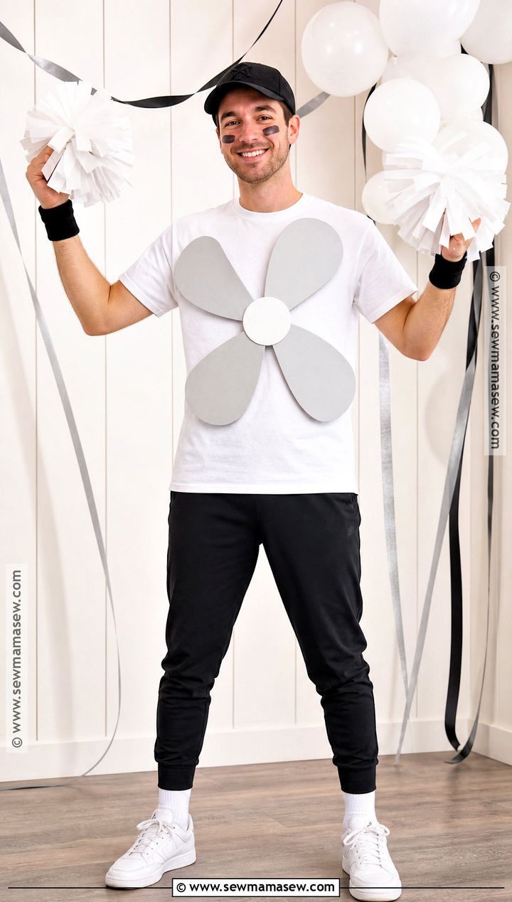 Ceiling Fan Costume With Team Shirt - 30 easy men halloween costumes for guys