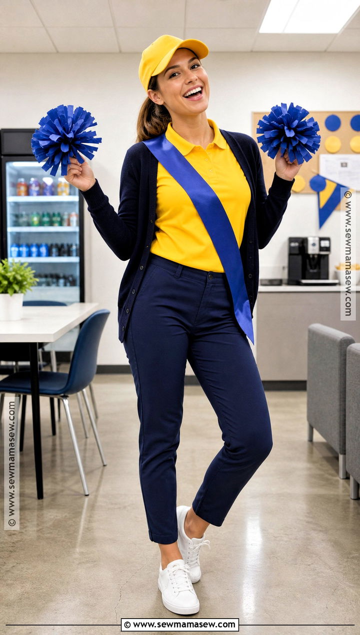 Ceiling Fan Costume With Team Shirt - 35 easy halloween costumes for work