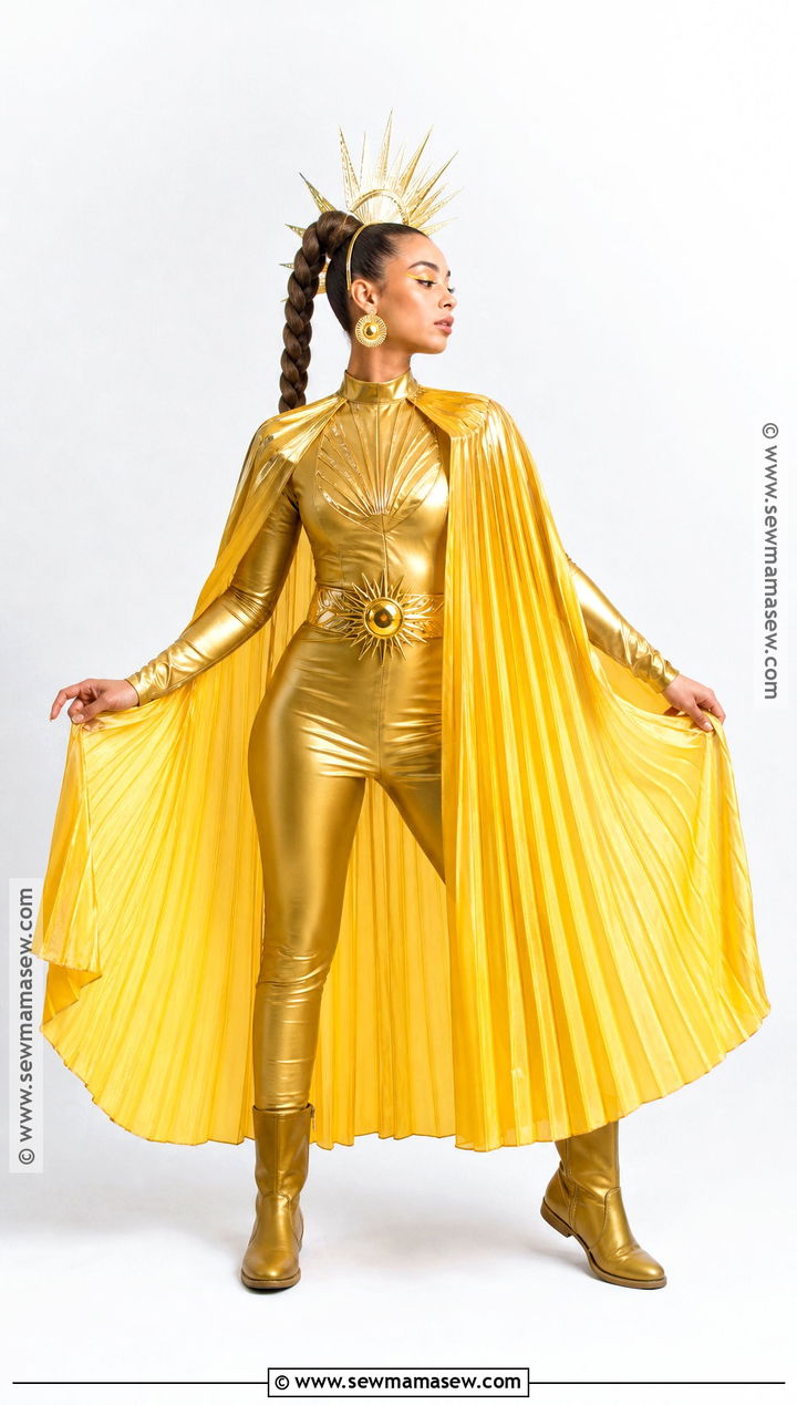 Celestial Sun Costume With Cape - 30 Sun Halloween Costume Ideas