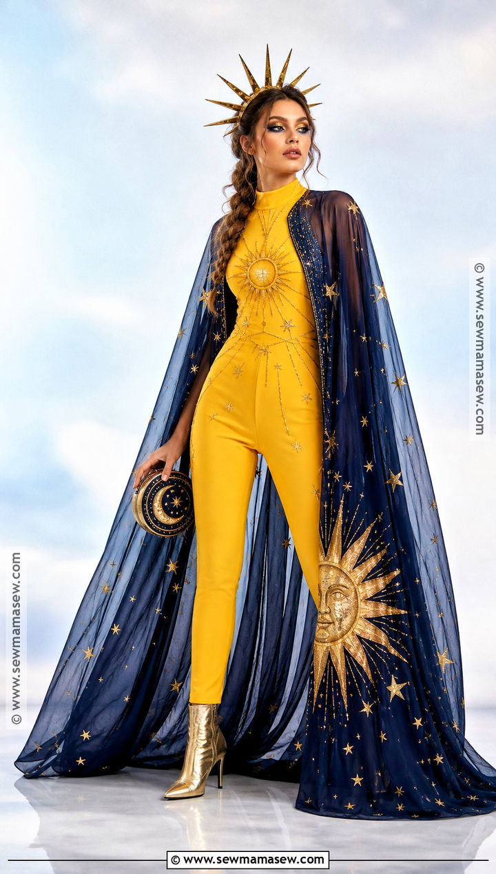 Celestial Sun Costume With Star Cape - 35 sun costume ideas