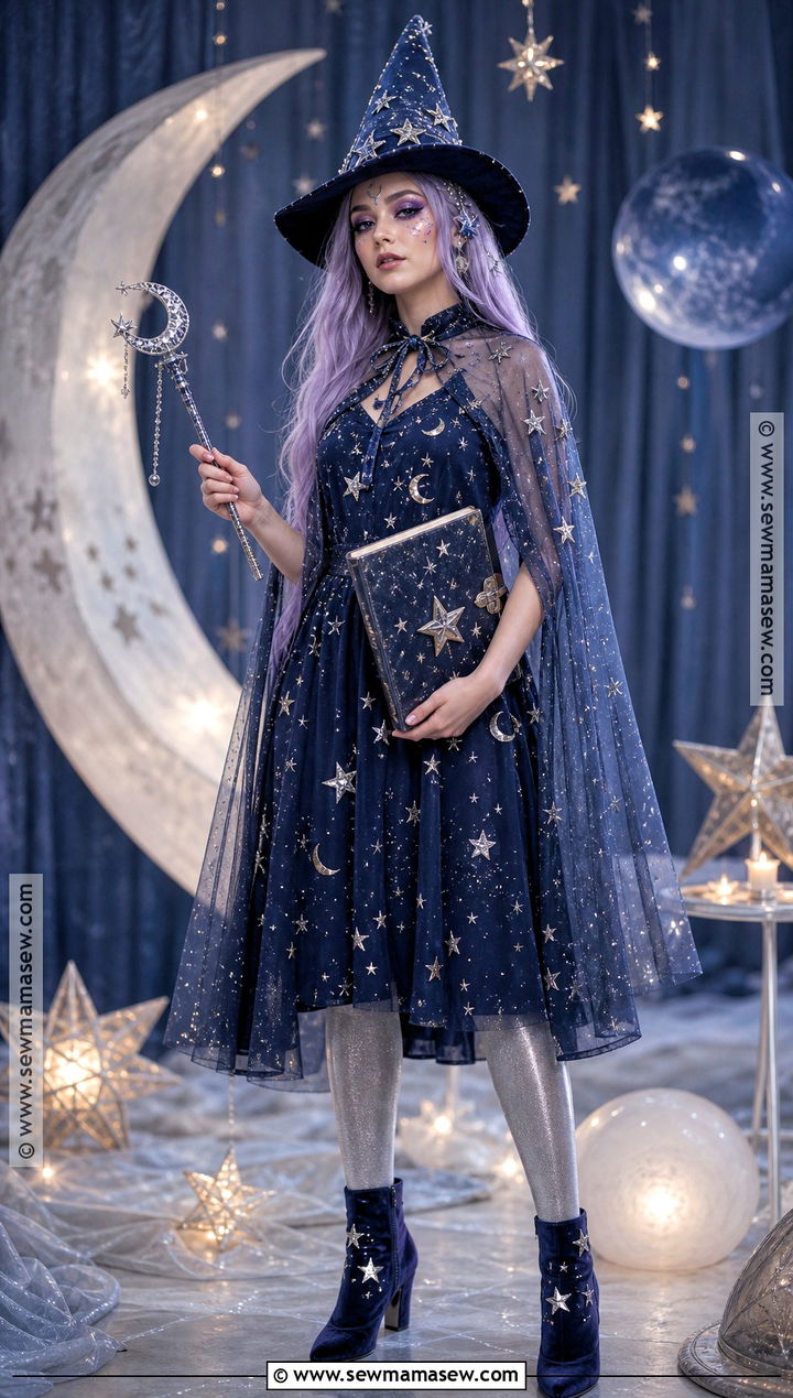 Celestial Witch Cosplay With Star Makeup - 30 maquillaje cosplay ideas