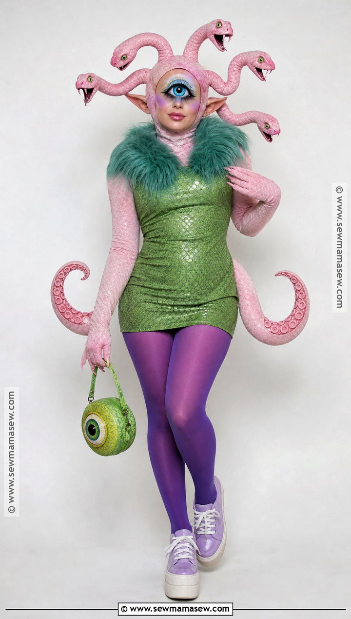 Celia Costume With Cyclops Makeup - 30 celia monsters inc costume ideas