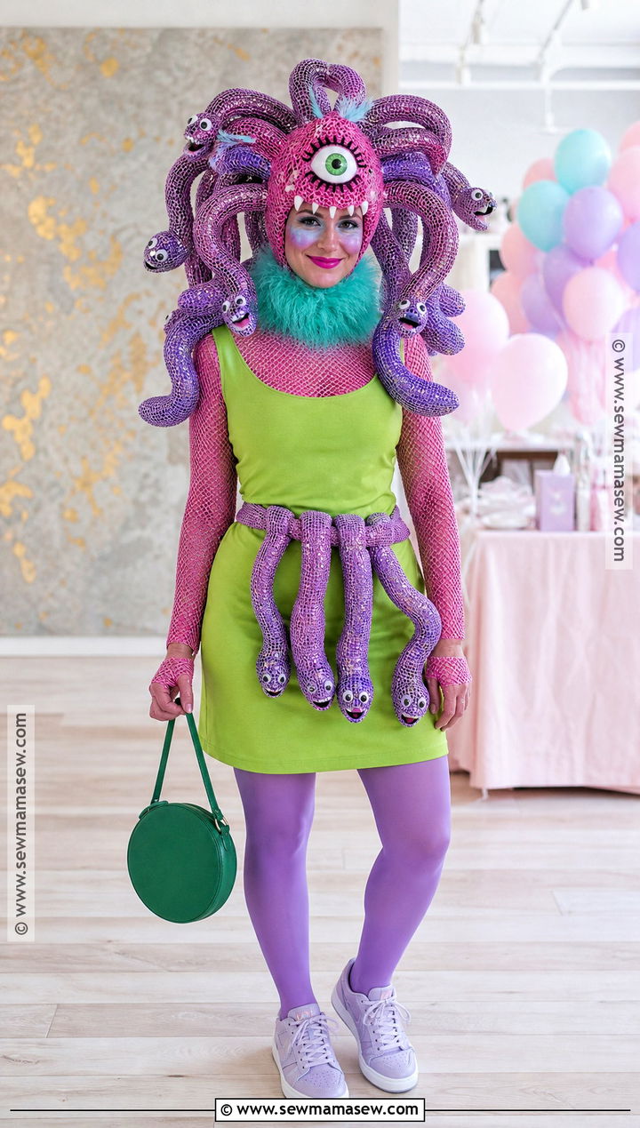 Celia Costume With Mesh Snake Hair - 30 celia monsters inc costume ideas