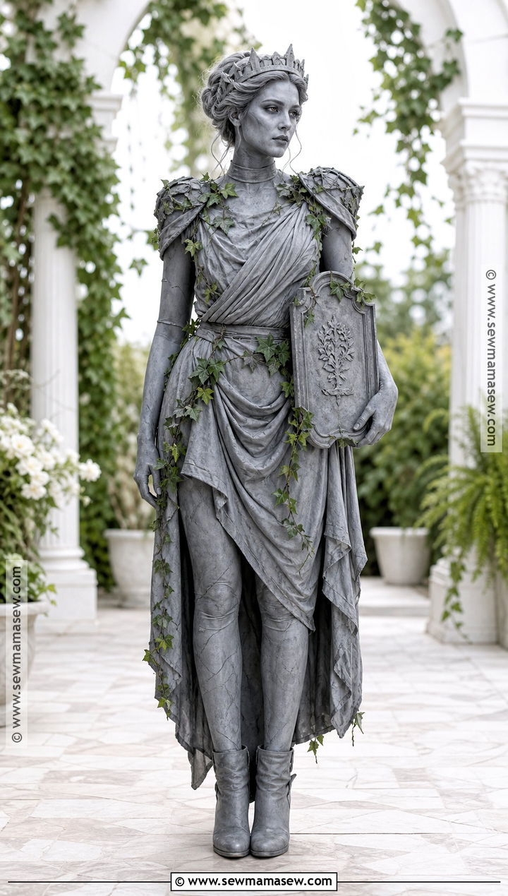 Cemetery Statue Horror Costume - 40 horror costume ideas
