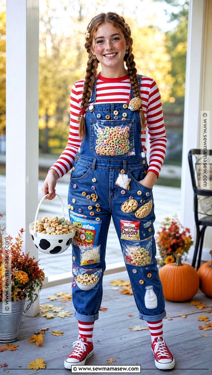 Cereal Killer Costume With Denim Overalls - 35 cereal killer costume ideas