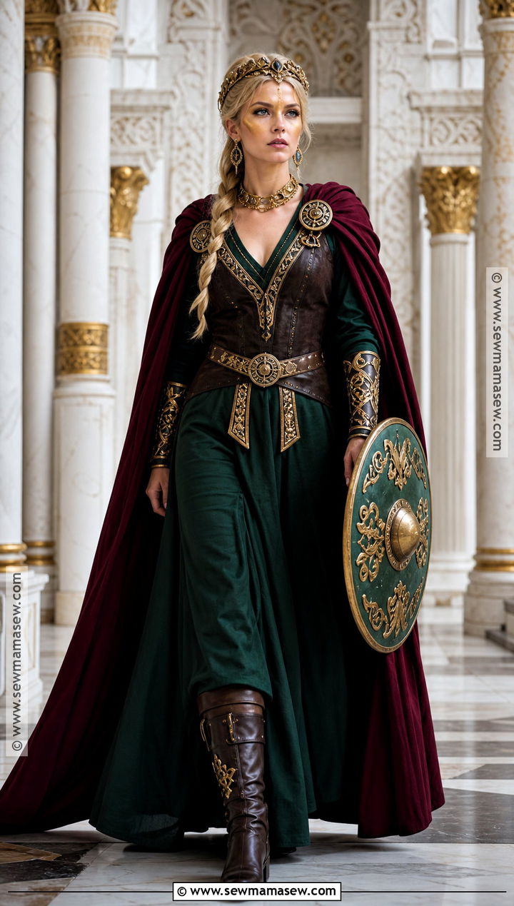 Ceremonial Viking Warrior Woman Costume - 30 viking warrior woman costumes