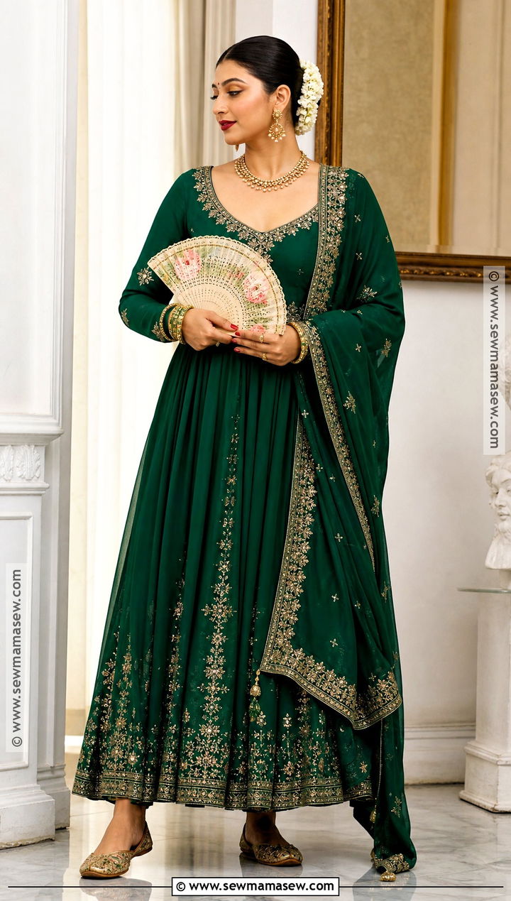 Chandramukhi Green Anarkali Costume - 30 Bollywood Halloween Costume Ideas