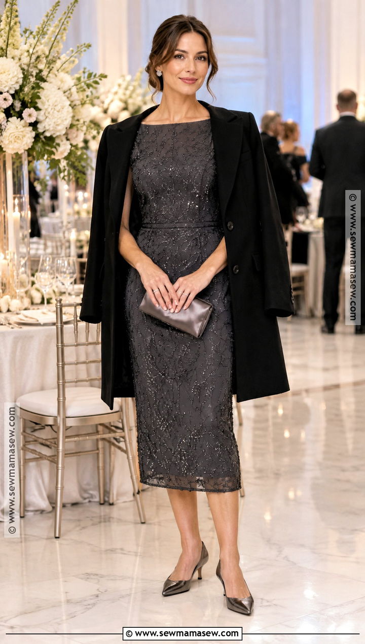 Charcoal Beaded Aunt Of The Bride Dress - 15 Aunt Of The Bride Dresses Fall