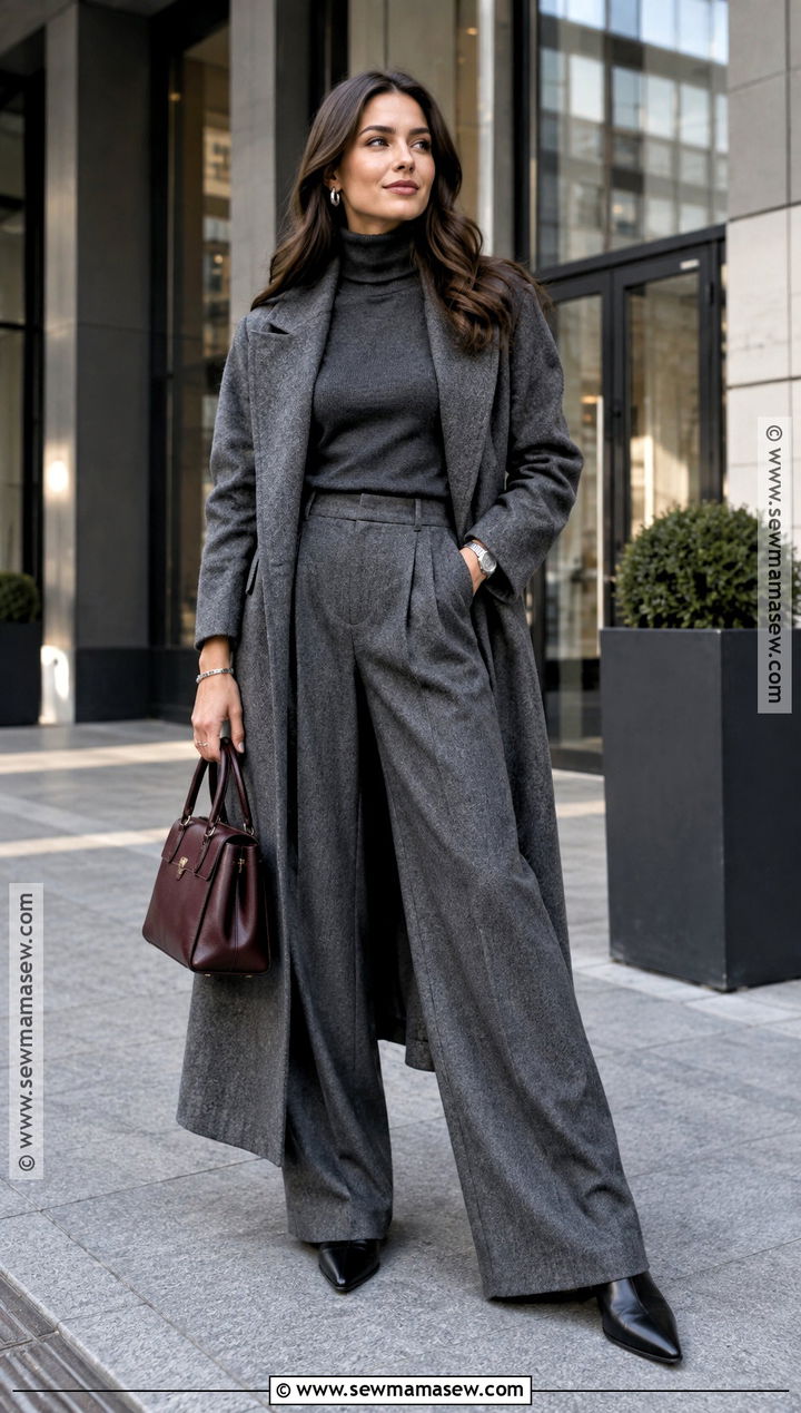 Charcoal Gray Fall Outfit - 15 Fall Fashion Color Ideas