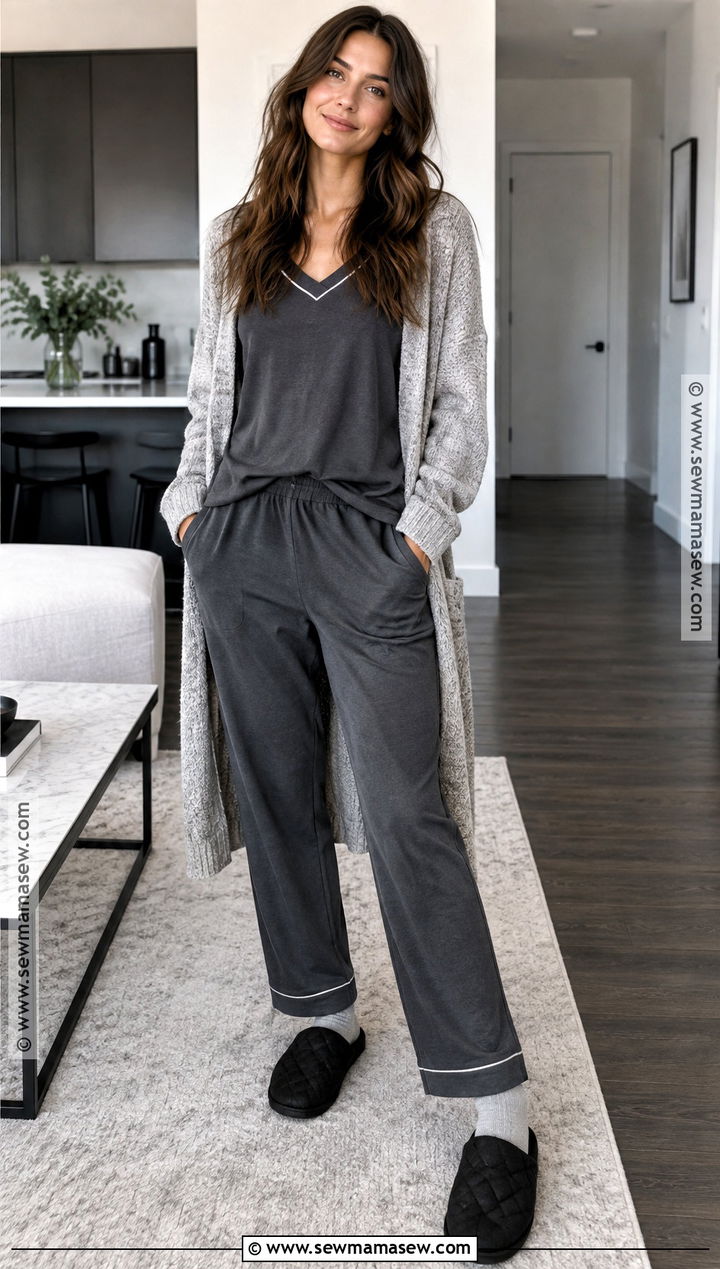 Charcoal Modal Autumn Pyjamas - 20 Autumn Pyjamas Ideas