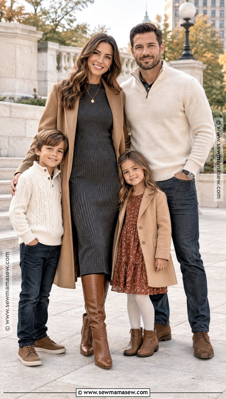 Charcoal Ribbed Fall Photoshoot Dress - 15 fall dresses for photoshoot for family